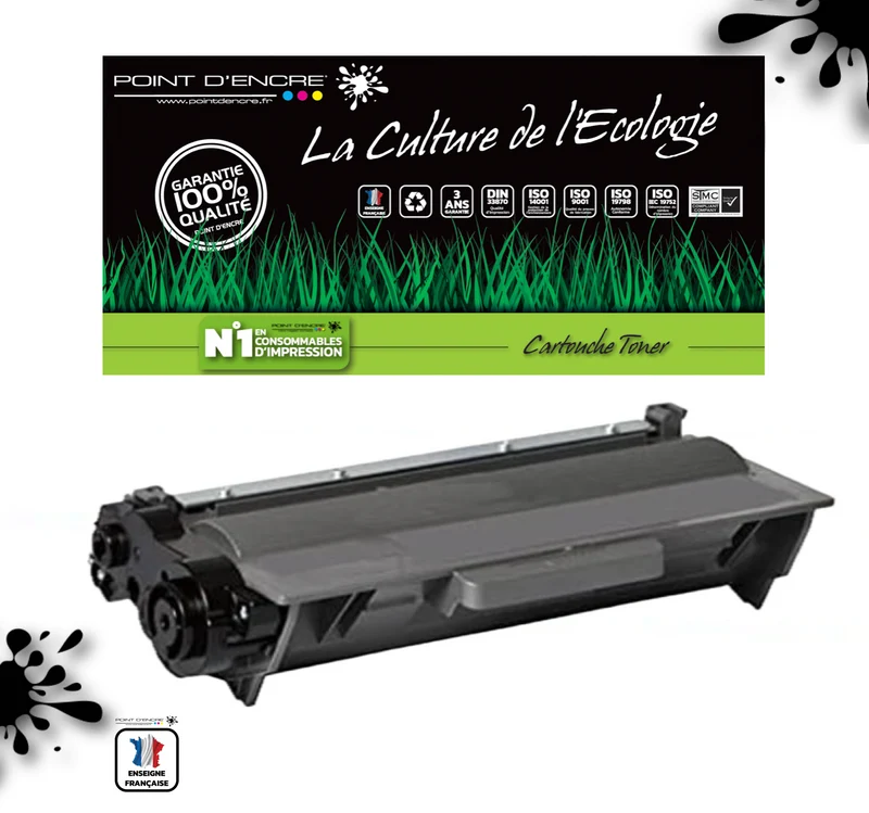 TN3430 / TN3480 - NOIR - Grande capacité Marque Francaise POINT D'ENCRE pour Imprimantes compatibles Brother (clbr)