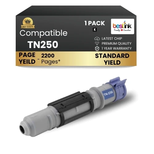 Brother TN250 Compatible Black Toner Cartridge (1 Pack)