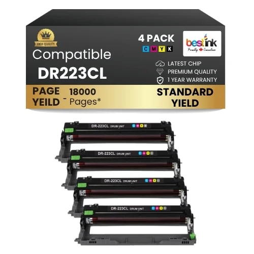 Brother DR223CL Compatible Drum Unit Set of ( 4 Pack )