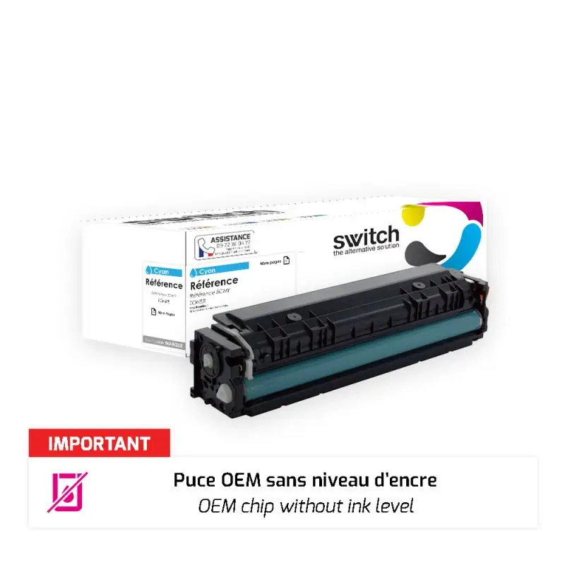 Canon 067H Toner Cyan compatible puce OEM équivalent à 5105C002 · Switch