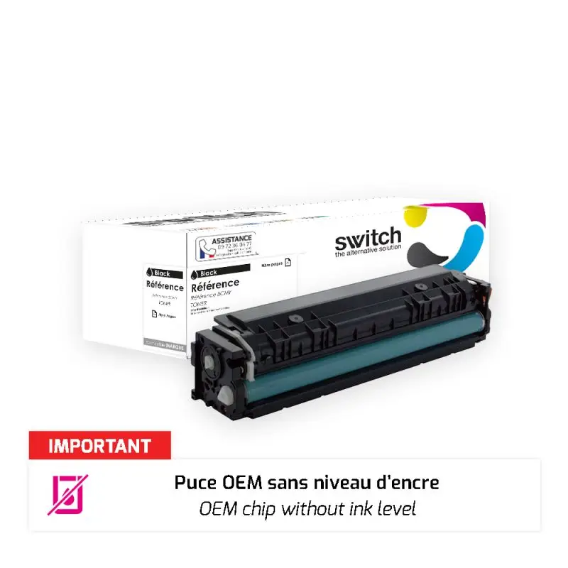 Canon 067H Toner Noir compatible puce OEM équivalent à 5106C002 · Switch