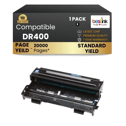 Compatible Brother DR400 Drum ( 1 Pack) Black