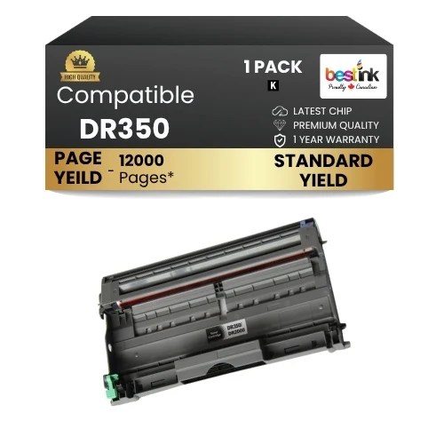 Compatible Brother DR350 Drum (1 Pack) Black