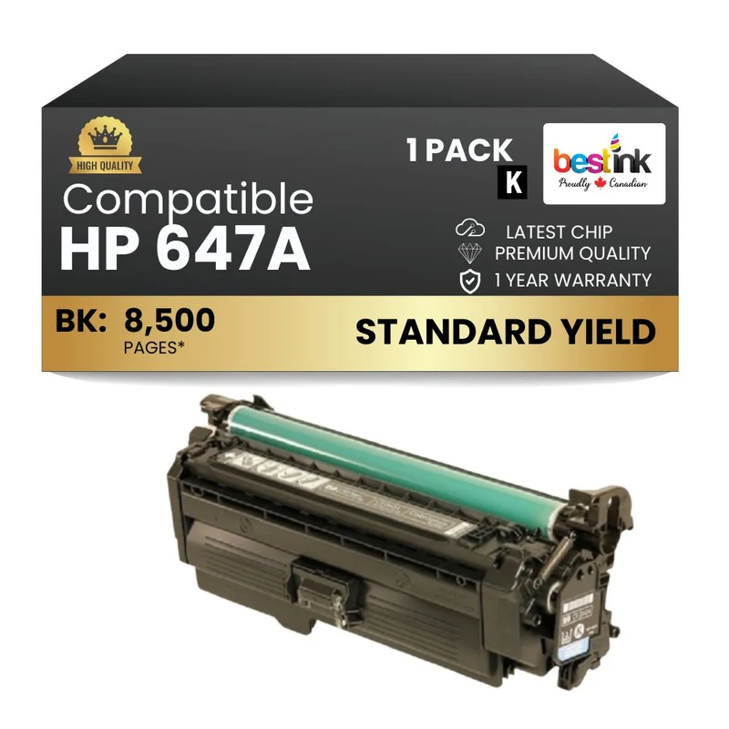 Compatible HP 647A CE260A Black Toner Cartridge