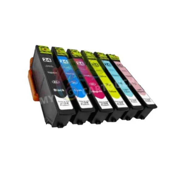 Pack Cartouches Epson 24 XL (Éléphant) 6 Couleurs — Expression Photo XP-750, XP-950