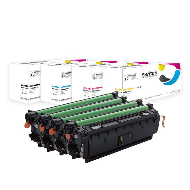 Canon 040H Toner Pack 4 Couleurs compatible équivalent à 0461C001, 0459C001, 0457C001 · Switch