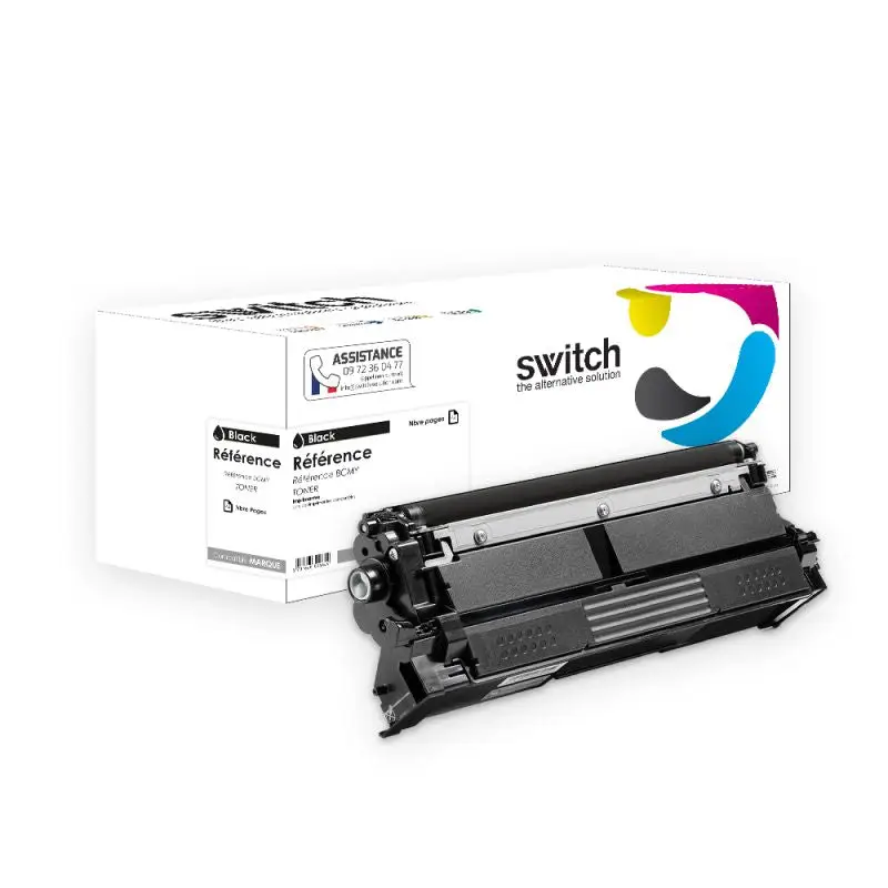 Brother TN-625 Toner Noir compatible équivalent à TN625BK · Switch