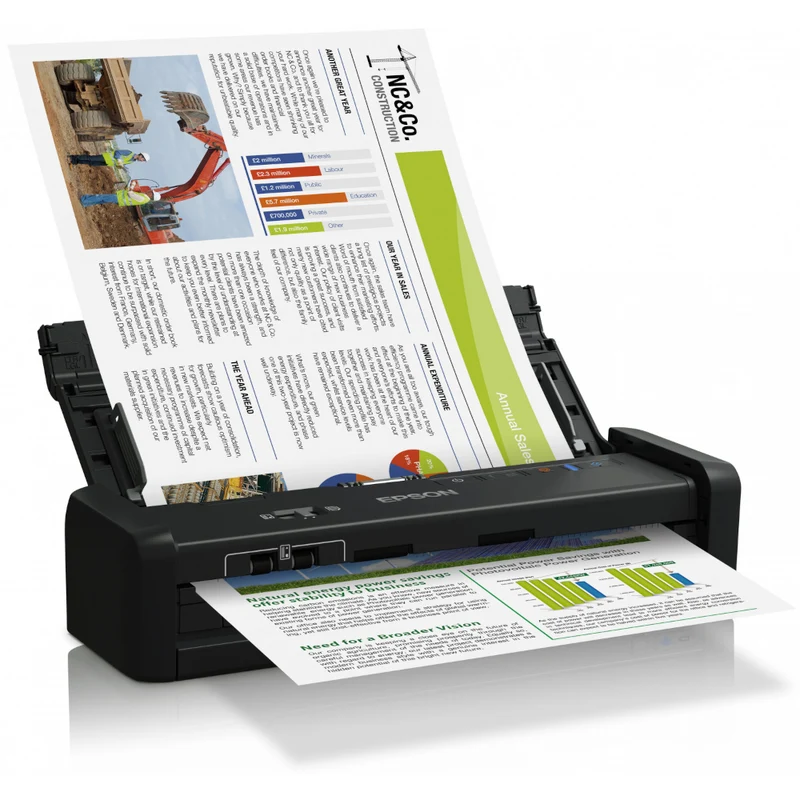 Scanner mobile de document Wi-Fi Epson Workforce DS-360W - B11B242401