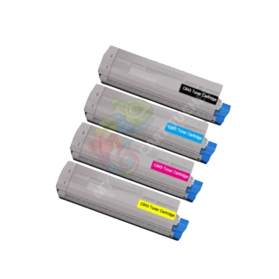 Pack 4 Toners OKI C823/C833/C843: C823 DN, C833 DN, C843 DN