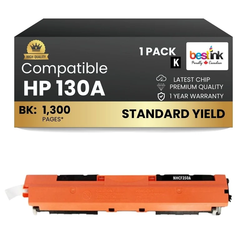 Compatible HP 130A CF350A Black Toner Cartridge