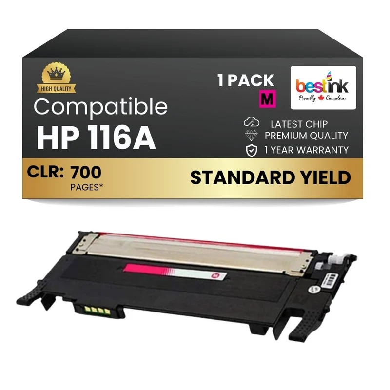Compatible HP 116A W2063A Magenta Toner Cartridge