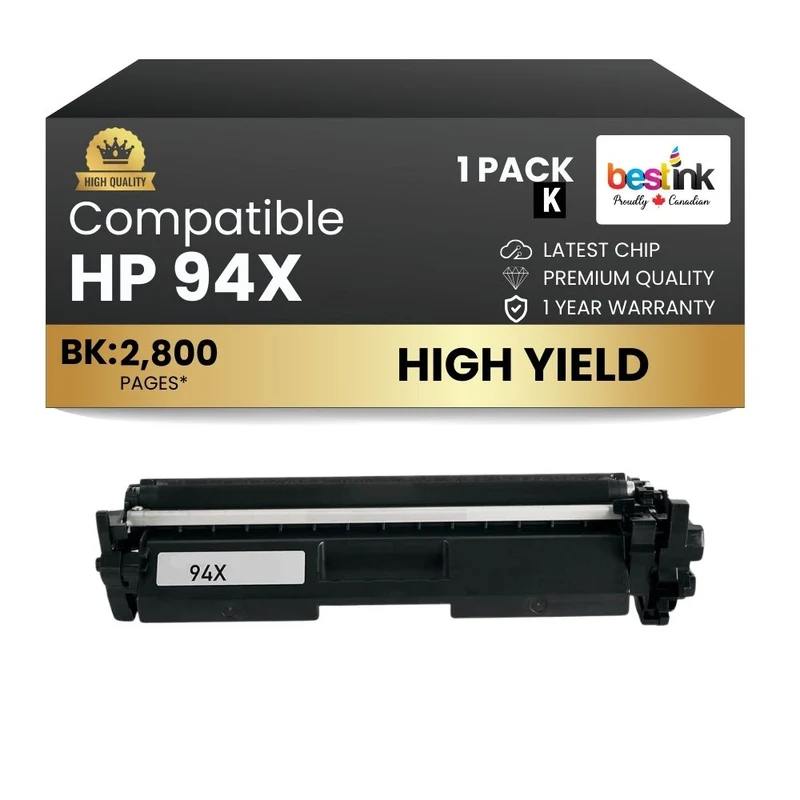 Compatible HP 94X CF294X Black Toner Cartridge High Yield (1 Pack)