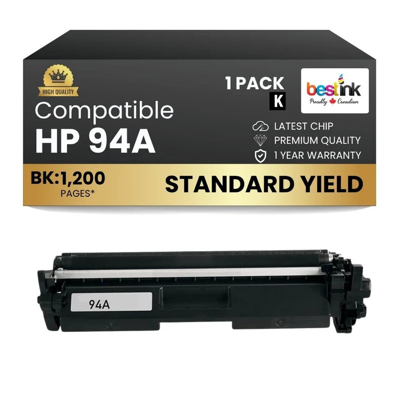 Compatible HP 94A CF294A Black Toner Cartridge (1 Pack)