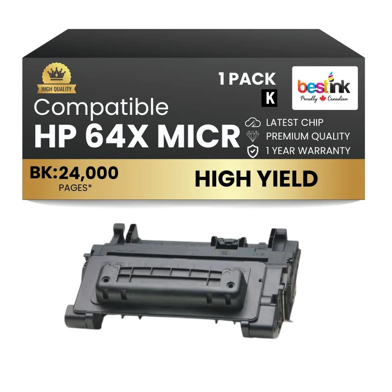 Compatible HP 64X CC364X MICR Black toner Cartridge High Yield