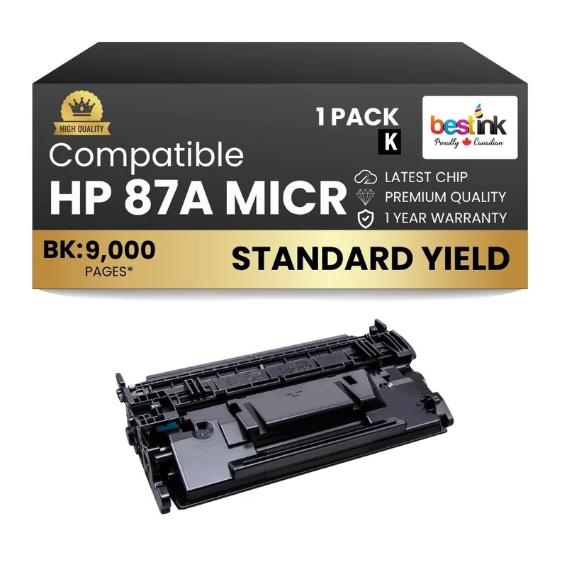 Compatible HP 87A CF287A MICR Black Toner Cartridge