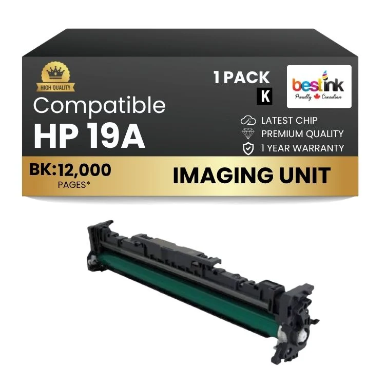 Compatible HP 19A CF219A Black Drum - With Chip