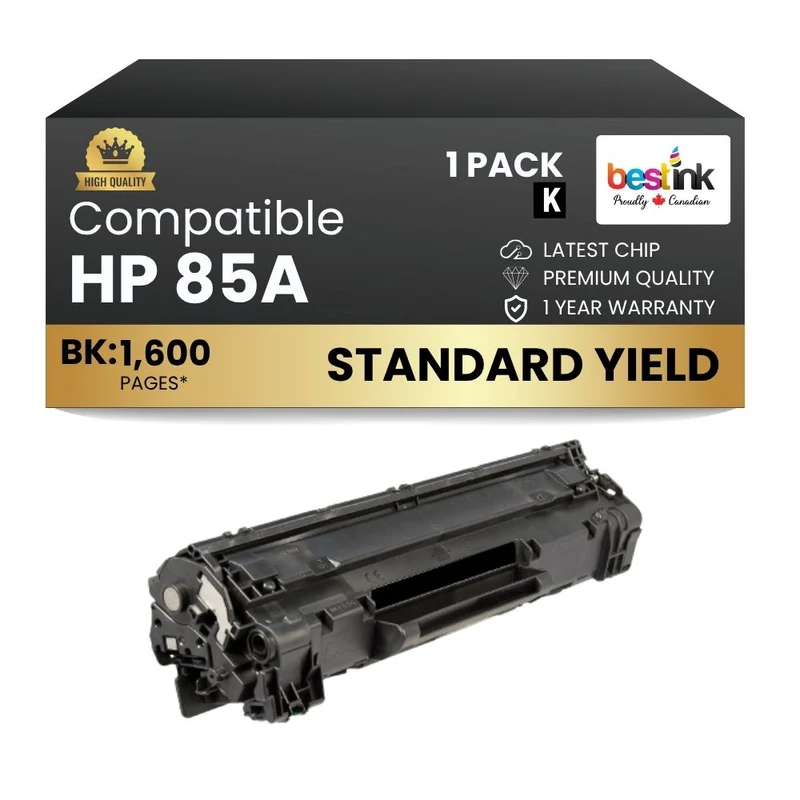 Compatible HP 85A CE285A Black Toner Cartridge (1 Pack)
