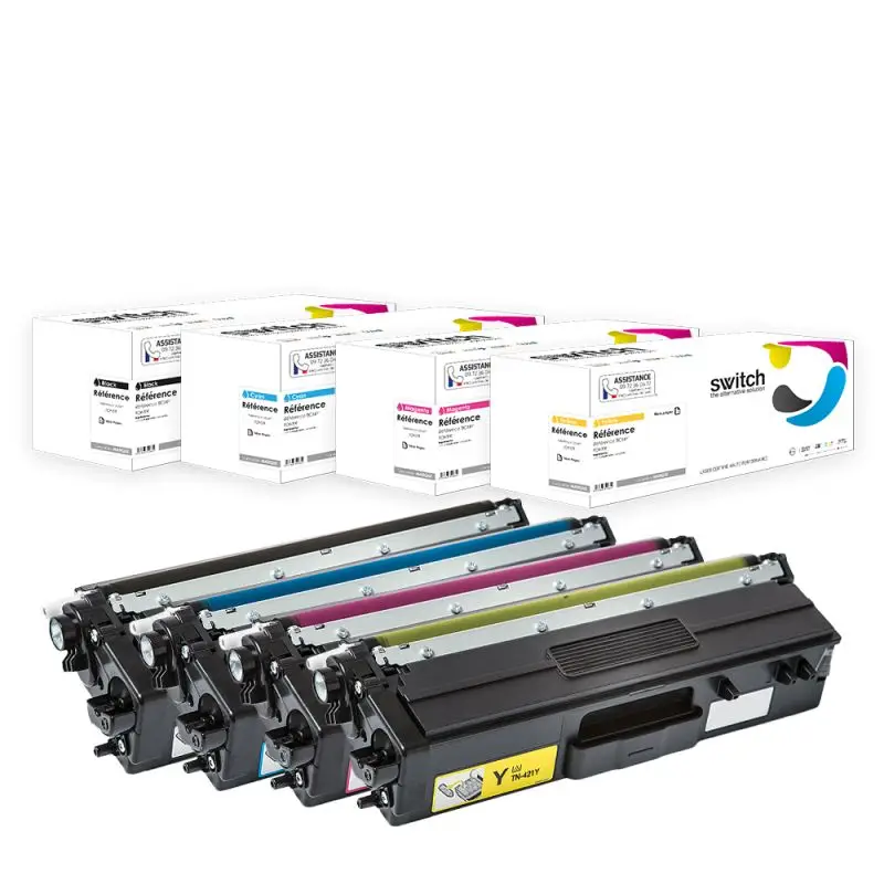 Brother TN-423 Toner Pack 4 Couleurs compatible · Switch