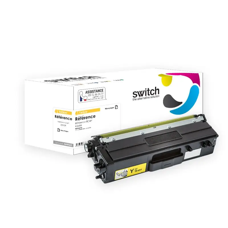 Brother TN-421 Toner Jaune compatible · Switch