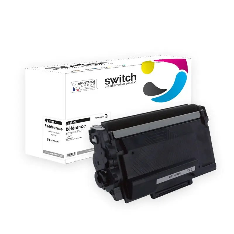 Brother TN-3480 Toner Noir compatible · Switch