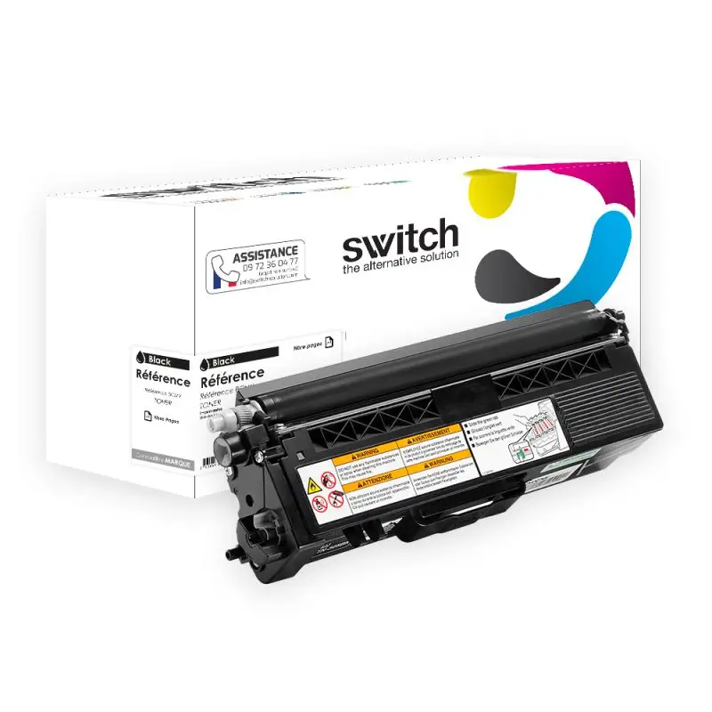 Brother TN-325 Toner Noir compatible équivalent à TN-320 · Switch