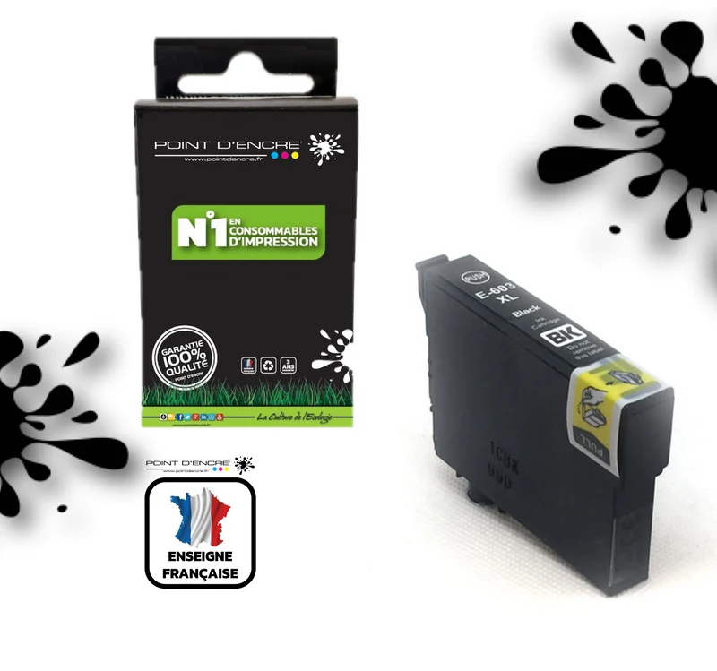 603XL - Etoile de mer - NOIR - Grande capacité de Marque Francaise POINT D'ENCRE Pour imprimante compatible EPSON (cee)
