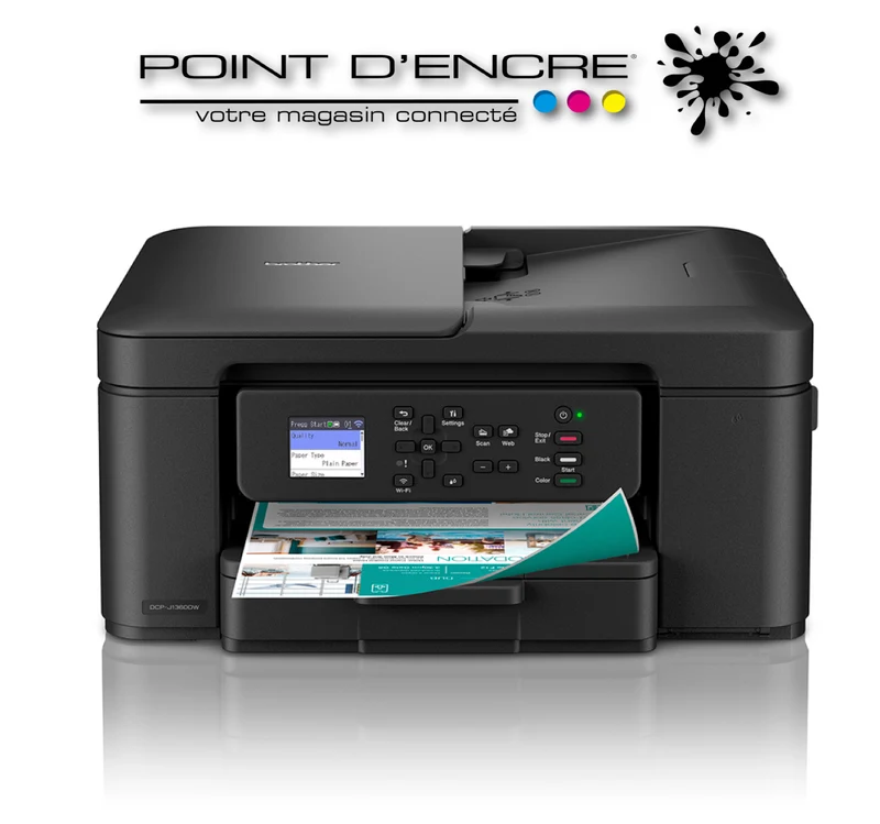 DCP-J 1360 DW Imprimante Brother jet d'encre multifonction 3-en-1 compacte sans fil 16 ppm. Eligible à notre ABONNEMENT infinite POINT D'ENCRE. imprimante Brother (ipb) -1000 Copies / Mois