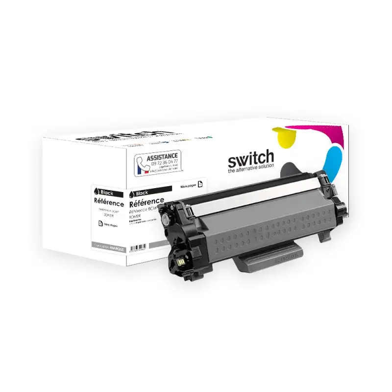 Brother TN-2510 Toner Noir compatible · Switch