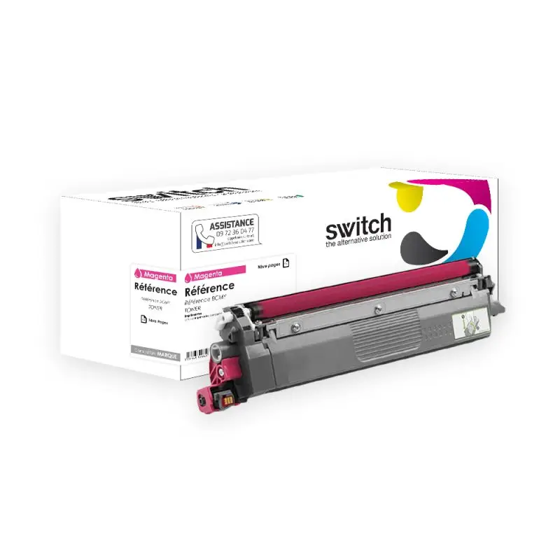 Brother TN249 Toner Magenta compatible équivalent à TN249M · Switch