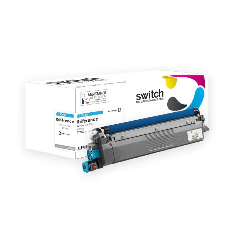 Brother TN248 Toner Cyan compatible équivalent à TN248C · Switch