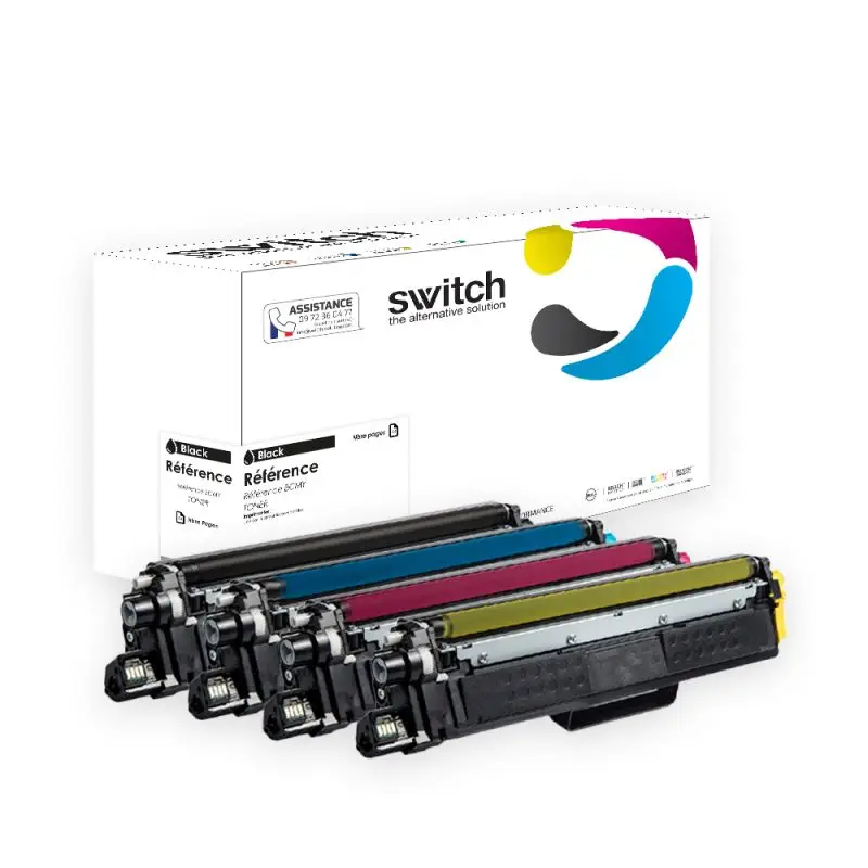 Brother TN-247 Toner Pack 4 Couleurs compatible · Switch