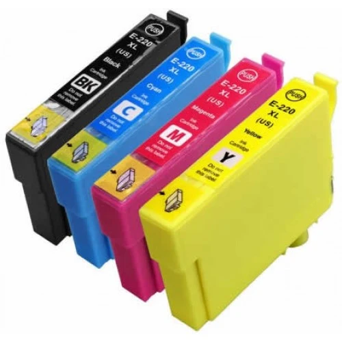 Epson T220XL Compatible Ink cartridge Combo High Yield BK/C/M/Y (Epson 220xl)