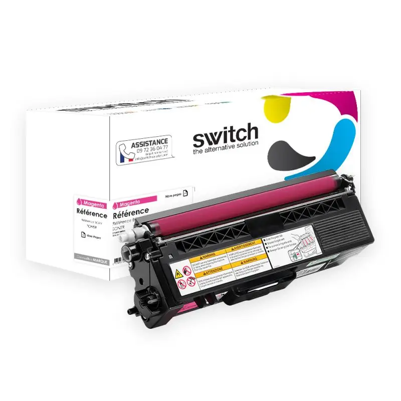 Brother TN-135 Toner Magenta compatible équivalent à TN-115, 135, 155 · Switch