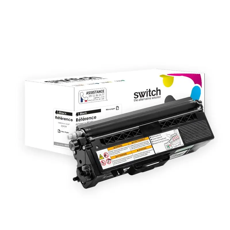 Brother TN-135B Toner Noir compatible équivalent à TN-115, 135, 155 · Switch