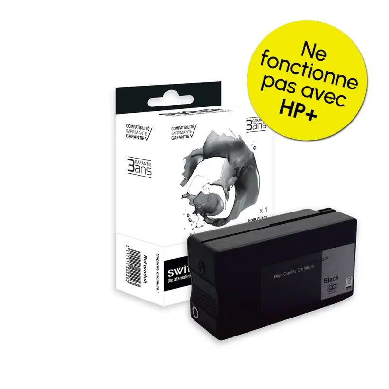 HP 937e Cartouche Noir compatible équivalent à 4S6W9NE