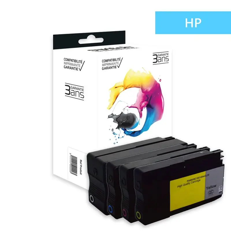 HP 932XL/933XL Cartouche Pack 4 Couleurs compatible équivalent à CN053AE, CN054AE, CN055AE · Switch