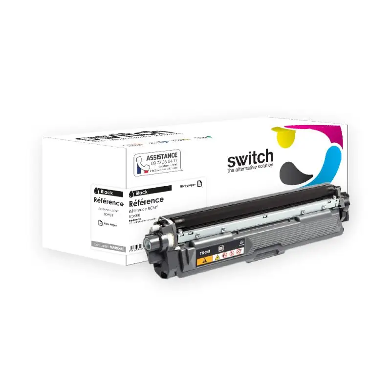 Brother TN-241B Toner Noir compatible équivalent à TN-241 · Switch
