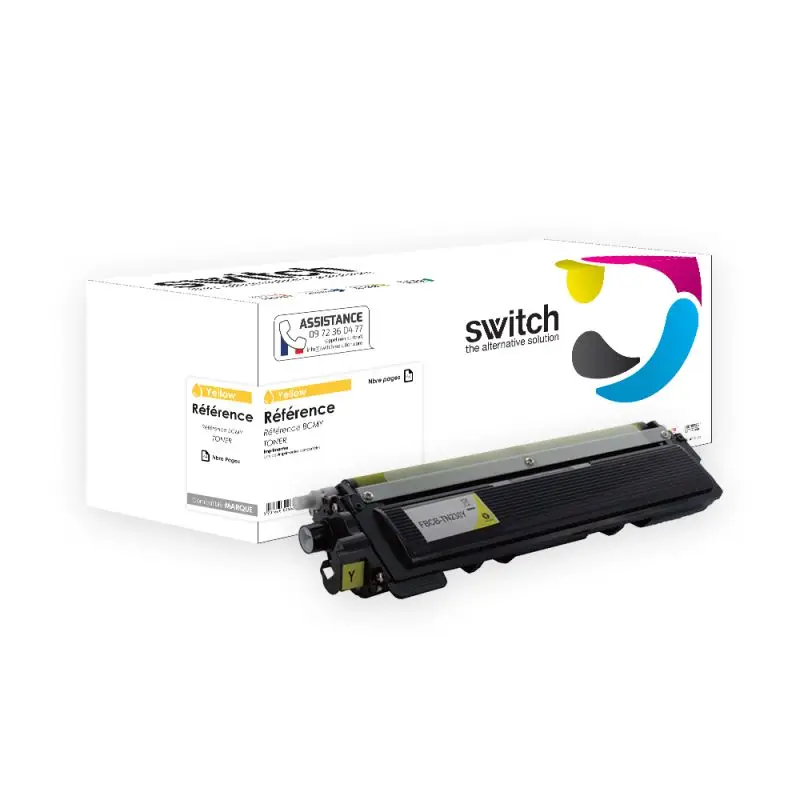 Brother TN-230 Toner Jaune compatible équivalent à TN-210, 240, 230 · Switch