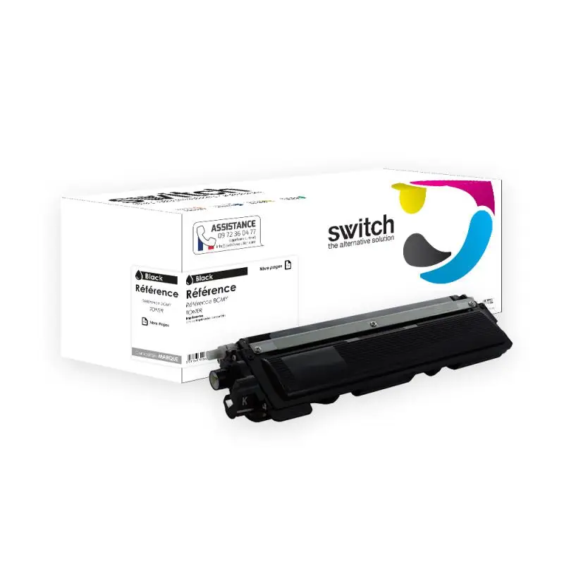 Brother TN-230B Toner Noir compatible équivalent à TN-210, 240, 230 · Switch