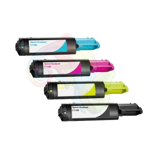 Pack 4 Toners Epson AcuLaser C1100 — C1100N, CX11N, CX11NF