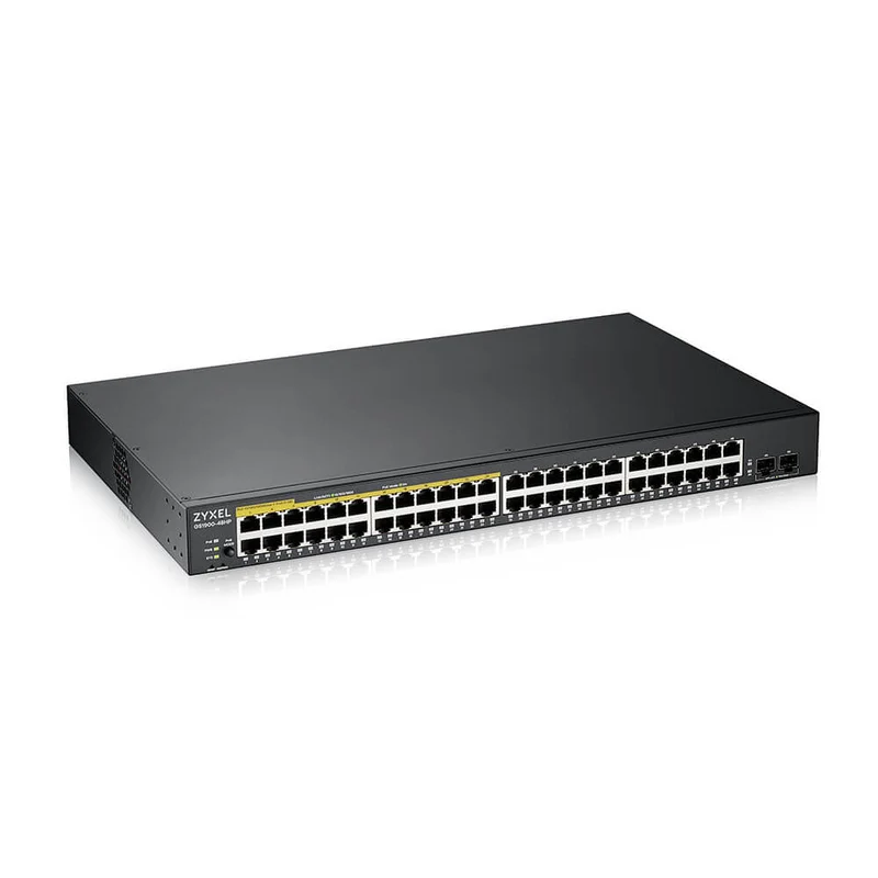Switch 19" Smart 24 ports Giga + 24 Giga PoE + 2SFP Zyxel - GS1900-48HPV2