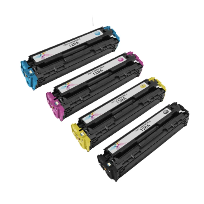 Pack 4 Toners HP 128A: Color LaserJet CP1525n, CM1415fn