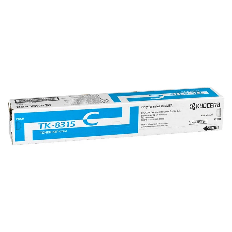 Cartouche de toner d'origine Kyocera TK-8315C Cyan - 1T02MVCNL0