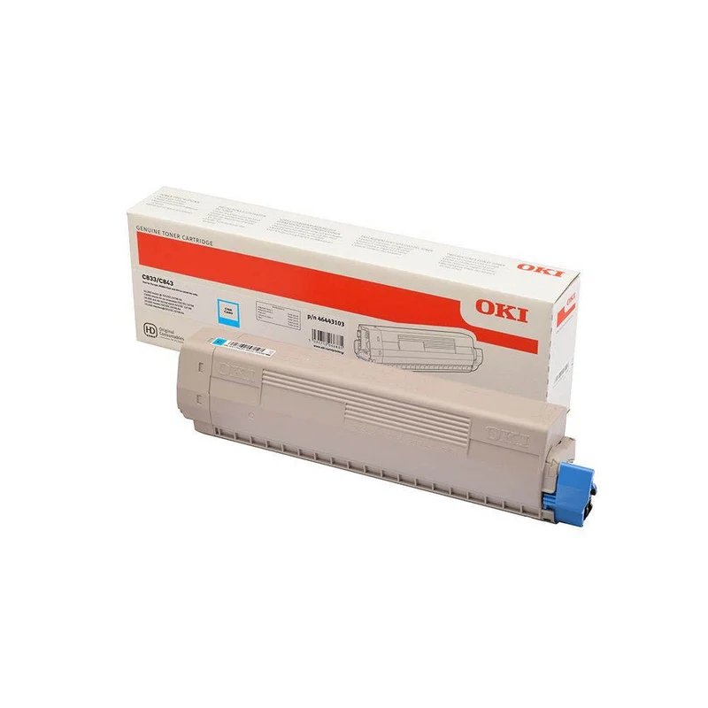 Cartouche de toner d'origine OKI Cyan - 46443103