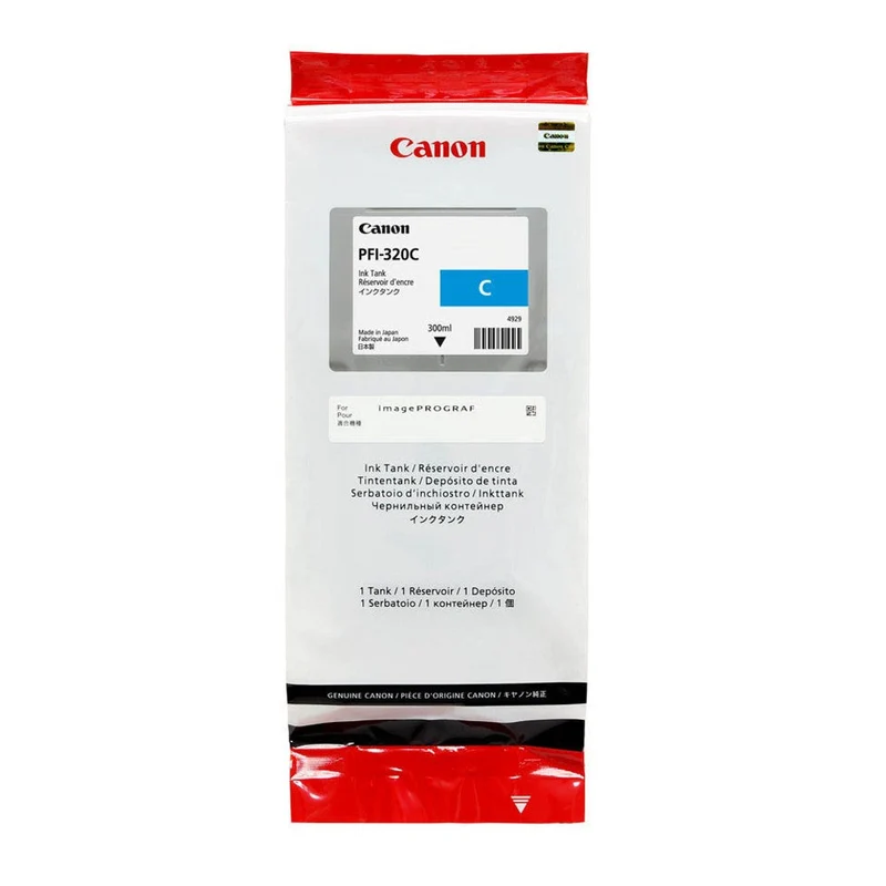 Cartouche d'encre d'origine Canon PFI-320C cyan - 2891C001