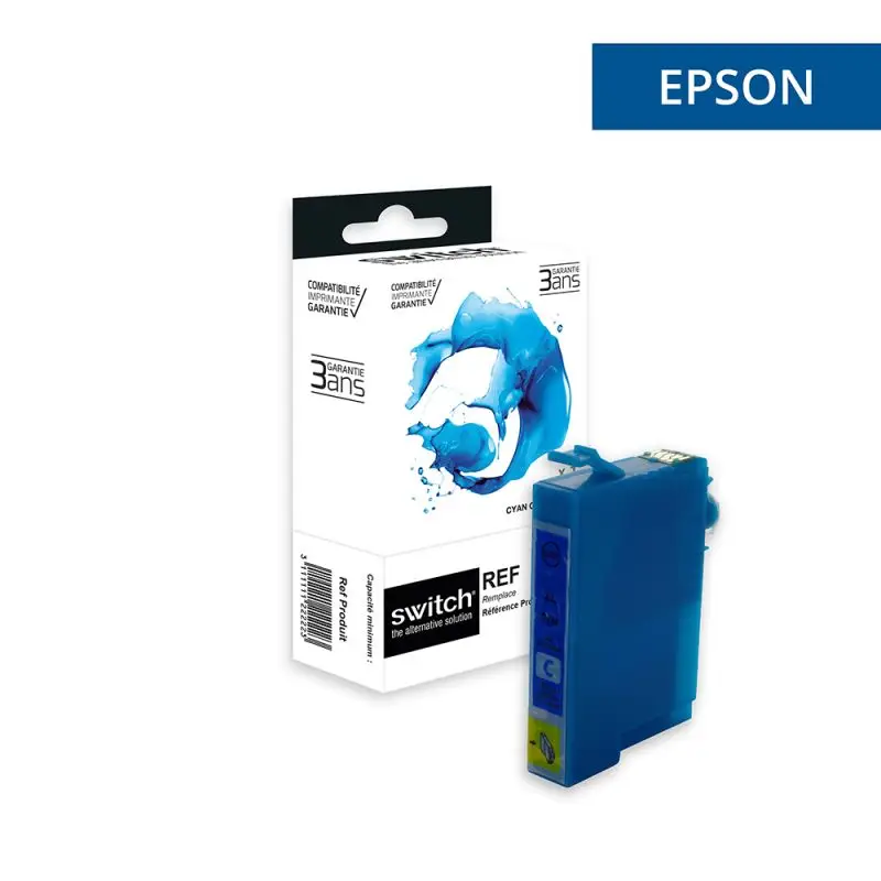 Epson 1302 Cerf Cartouche Cyan compatible équivalent à C13T13024012 · Switch