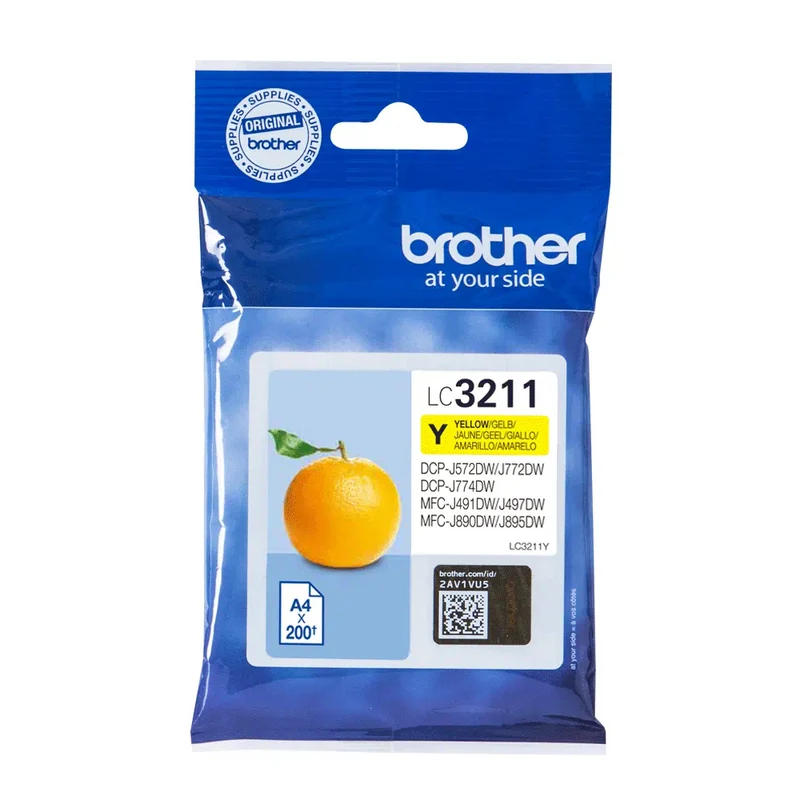 Cartouche d'encre d'origine Brother jaune - LC3211Y