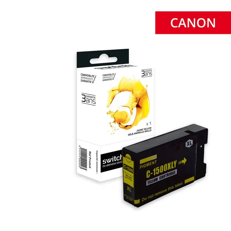 Canon 1500XL Cartouche Jaune compatible équivalent à PG-1500, 9195B001 · Switch