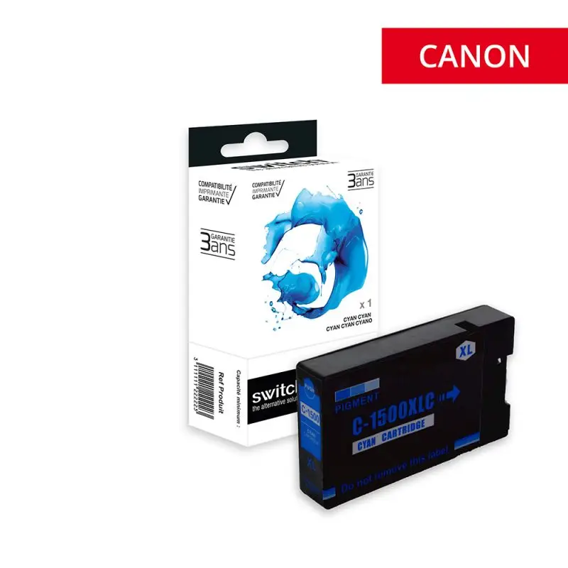 Canon 1500XL Cartouche Cyan compatible équivalent à PG-1500, 9193B001 · Switch