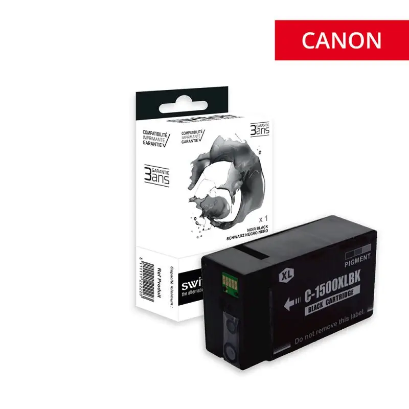Canon 1500XL Cartouche Noir compatible équivalent à PG-1500, 9182B001 · Switch